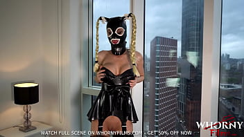 Latex-Clad Bimbo Teases Big Cock in Hardcore Porn Vid