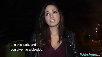 XXX Public Agent hauls horny hotty for outdoor cash sex with cumshot
